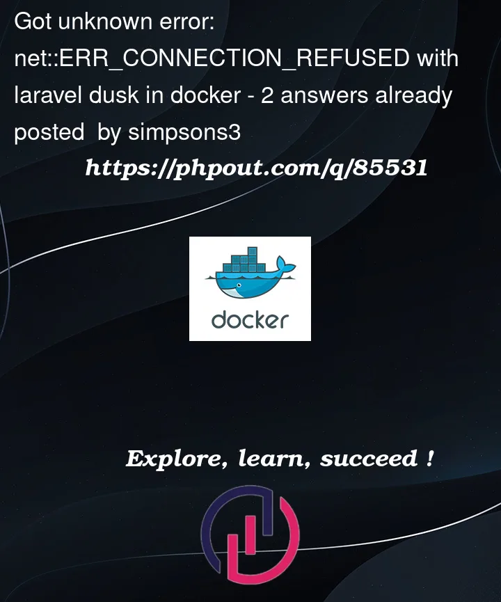 Question 85531 in Docker