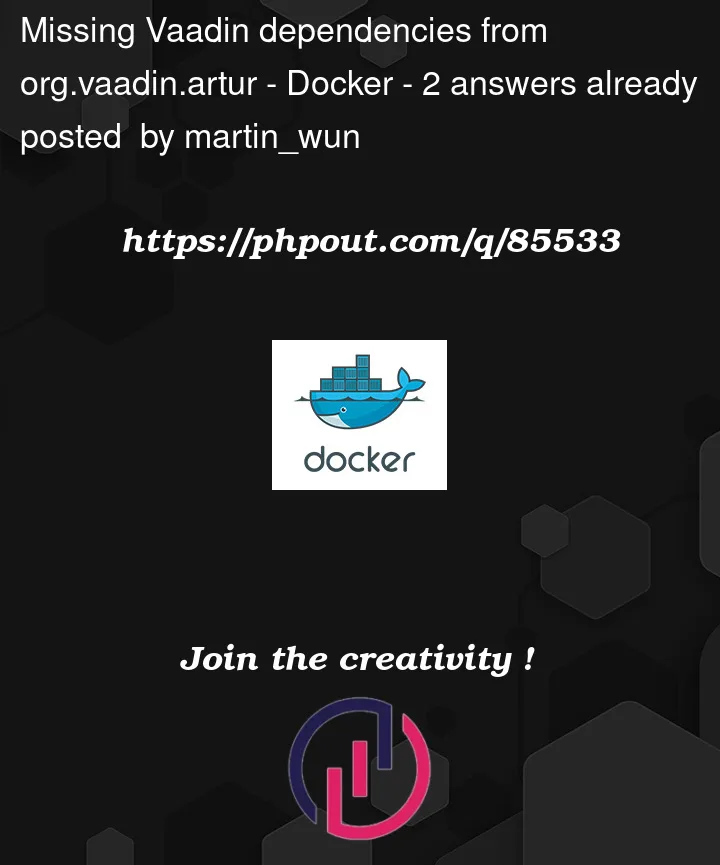 Question 85533 in Docker