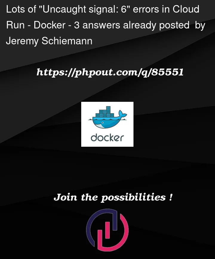 Question 85551 in Docker