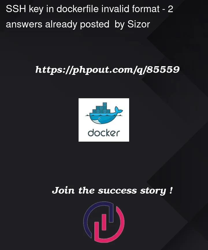 Question 85559 in Docker