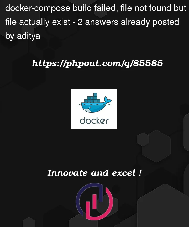 Question 85585 in Docker