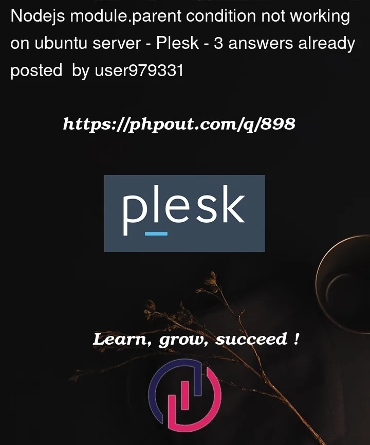 Question 898 in Plesk