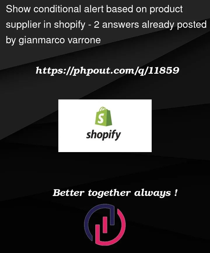 Question 11859 in Shopify