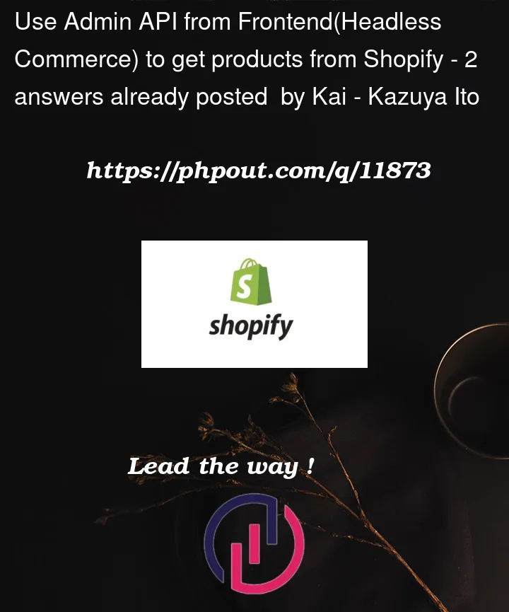 Question 11873 in Shopify