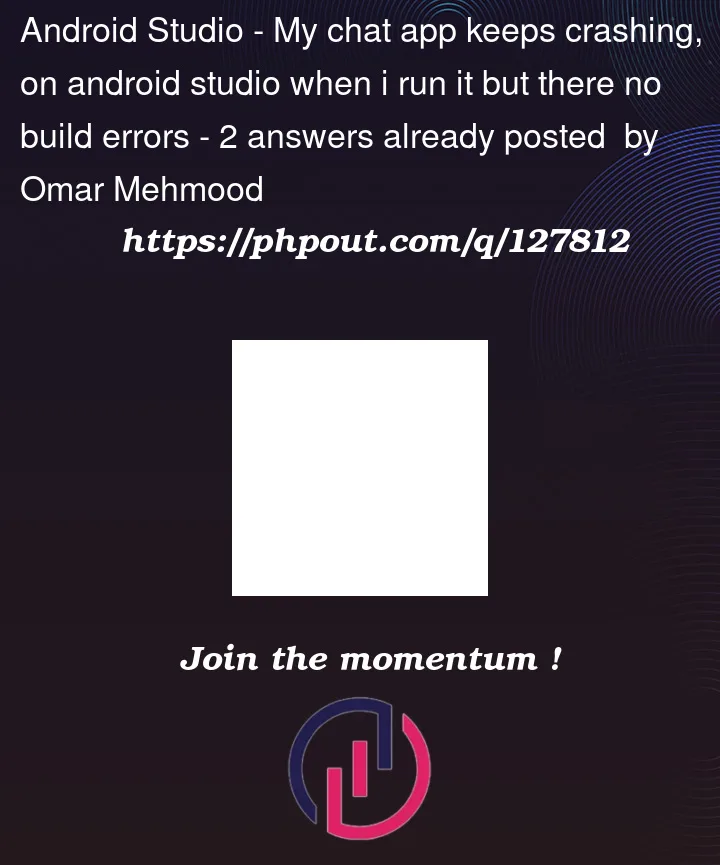 Question 127812 in Android Studio
