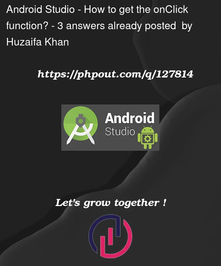 Question 127814 in Android Studio