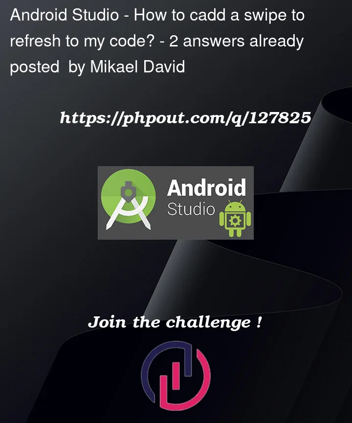 Question 127825 in Android Studio