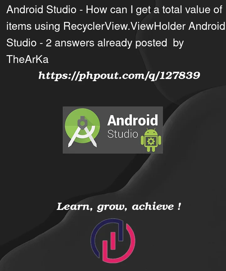 Question 127839 in Android Studio