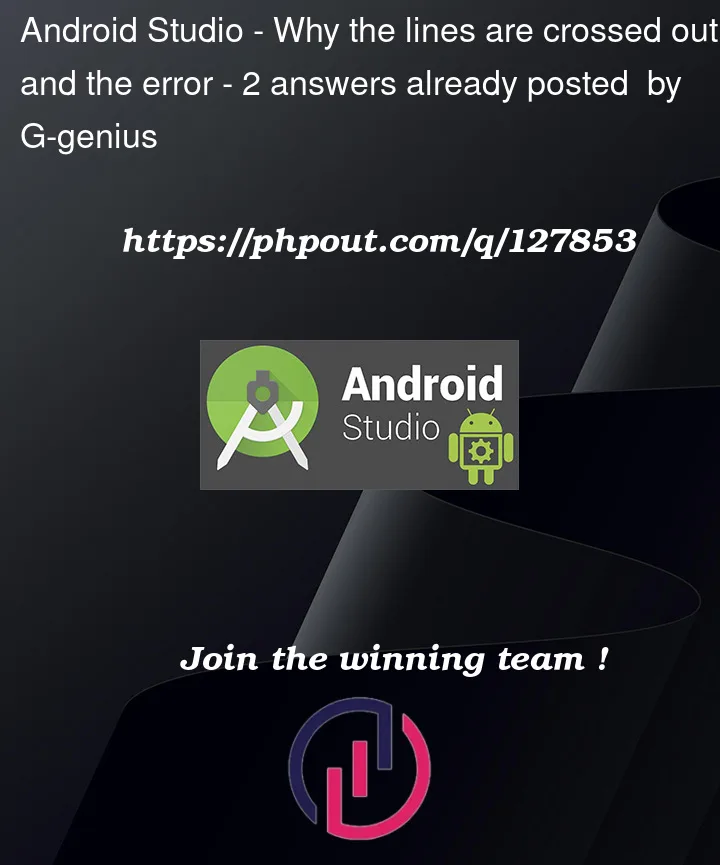 Question 127853 in Android Studio