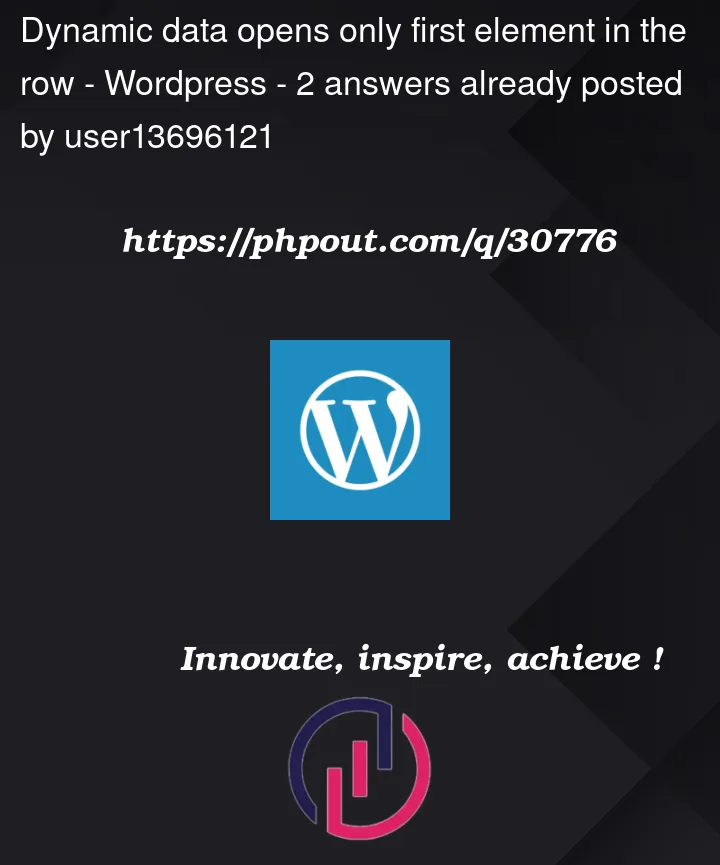 Question 30776 in Wordpress