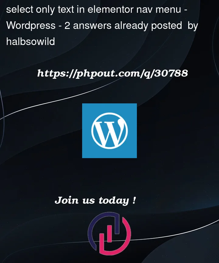 Question 30788 in Wordpress