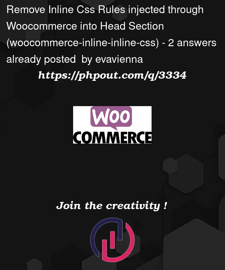 Question 3334 in Woocommerce