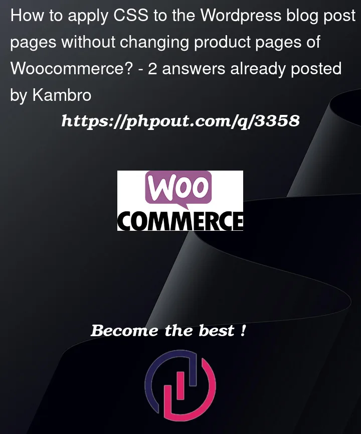 Question 3358 in Woocommerce