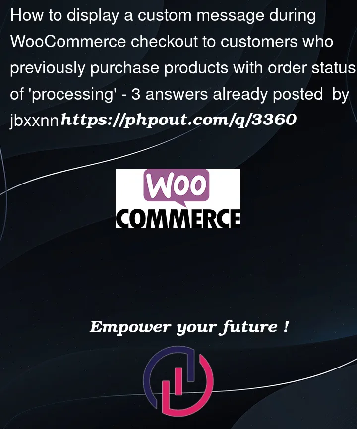 Question 3360 in Woocommerce