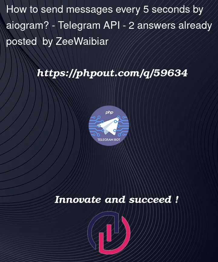 Question 59634 in Telegram API