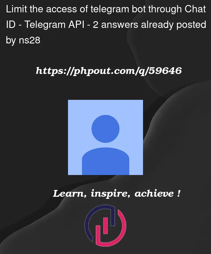 Question 59646 in Telegram API