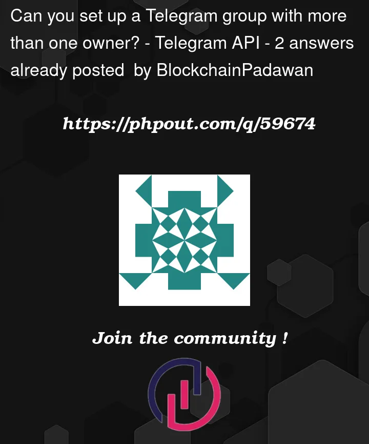 Question 59674 in Telegram API