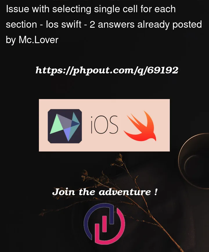 Question 69192 in IOS Swift