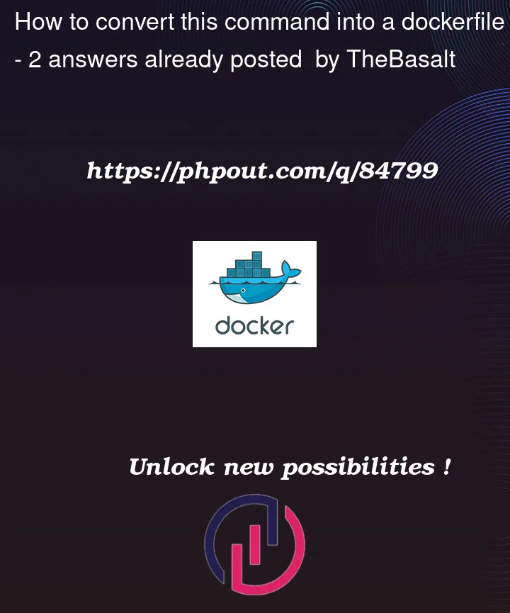 Question 84799 in Docker