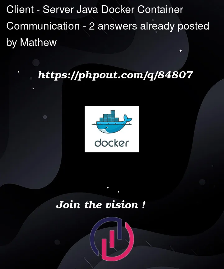 Question 84807 in Docker