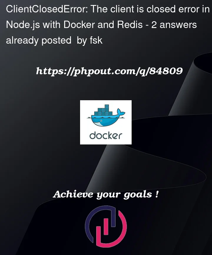 Question 84809 in Docker