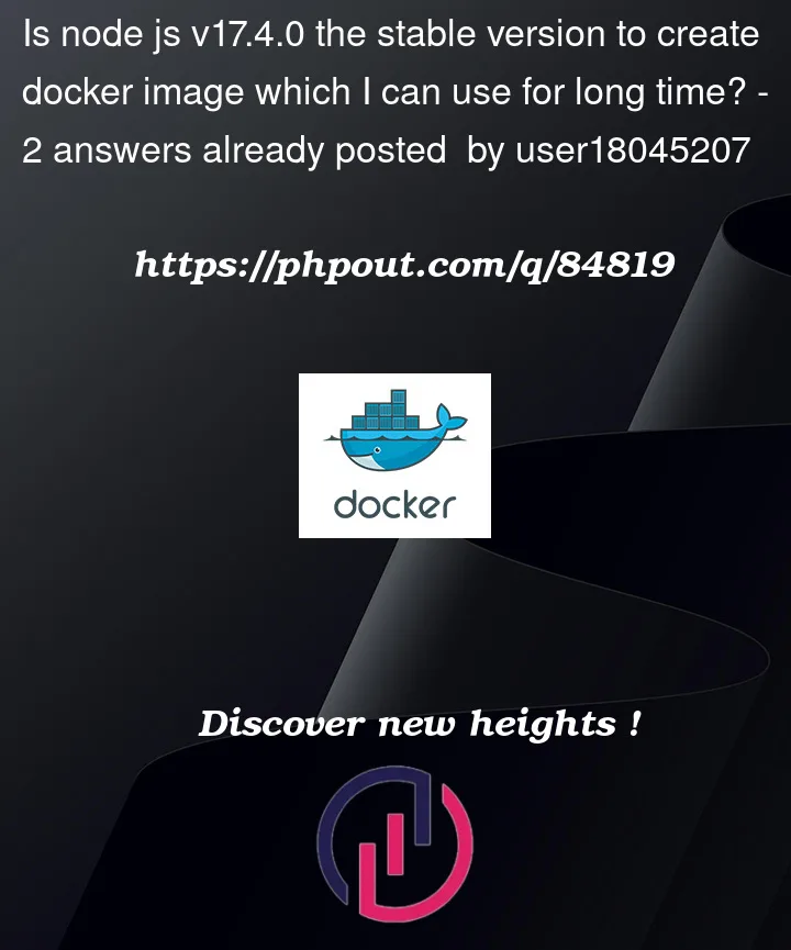 Question 84819 in Docker