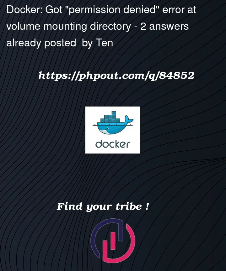 Question 84852 in Docker