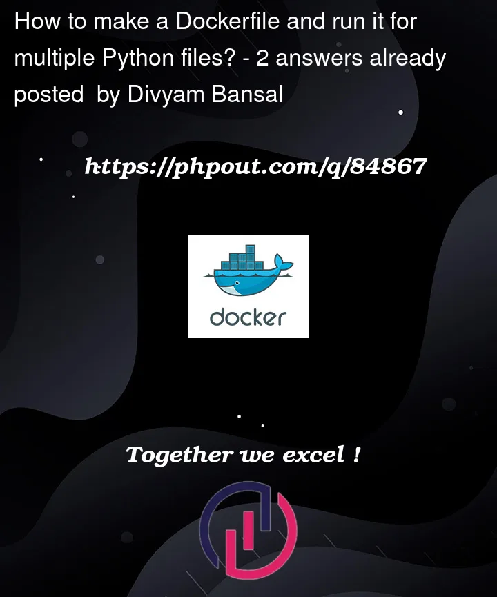 Question 84867 in Docker