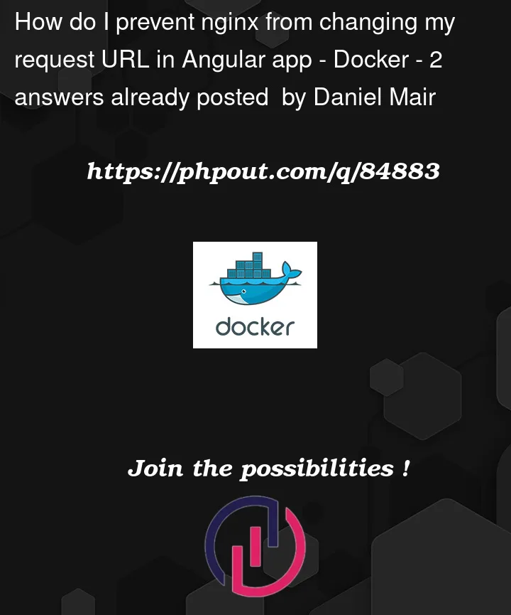 Question 84883 in Docker