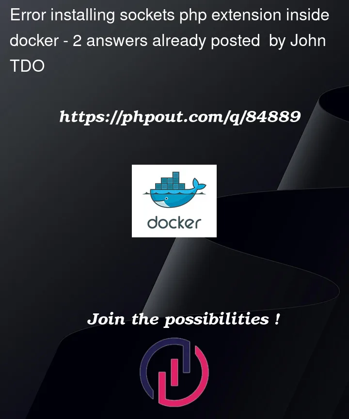 Question 84889 in Docker