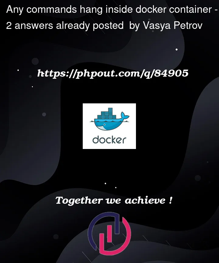 Question 84905 in Docker