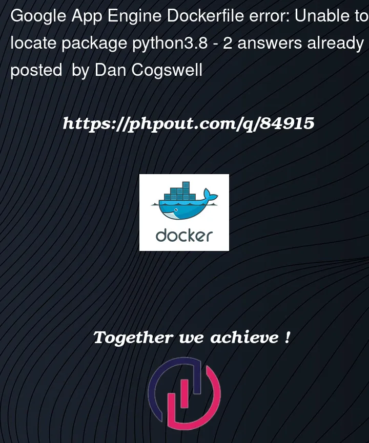 Question 84915 in Docker