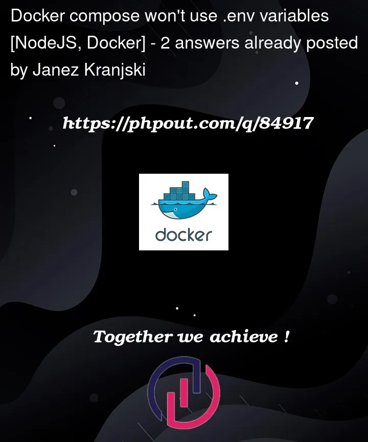 Question 84917 in Docker