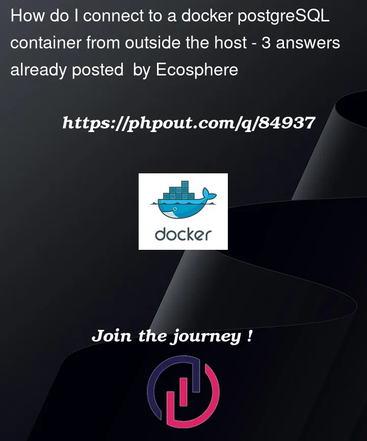 Question 84937 in Docker