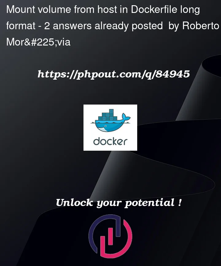 Question 84945 in Docker