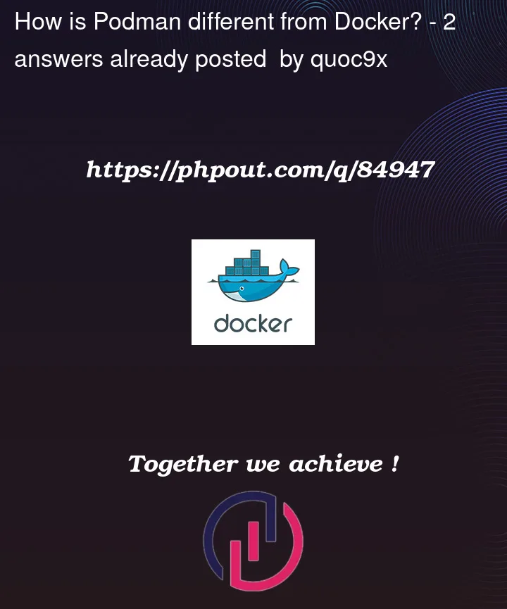 Question 84947 in Docker