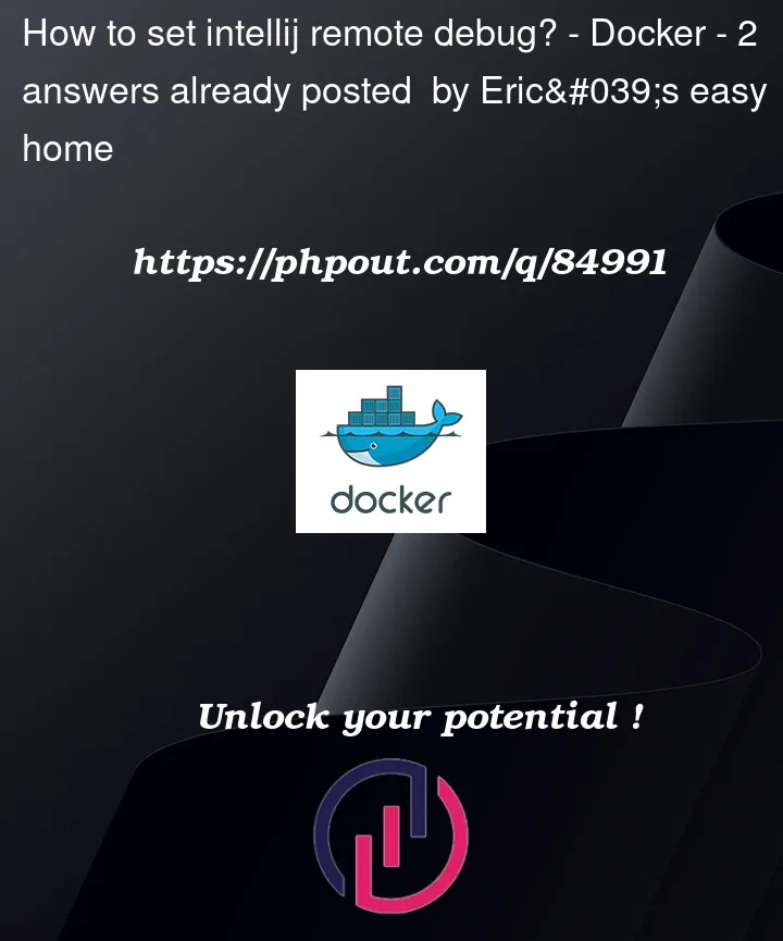 Question 84991 in Docker