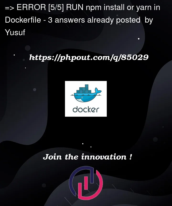 Question 85029 in Docker