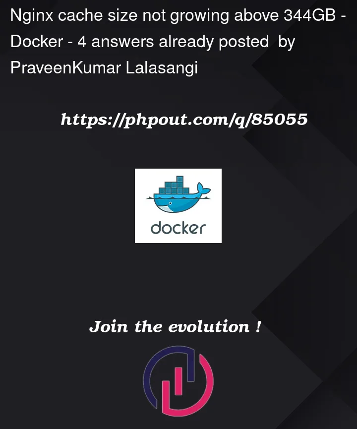 Question 85055 in Docker