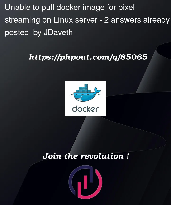 Question 85065 in Docker