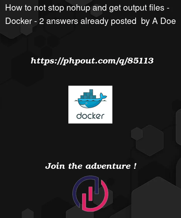 Question 85113 in Docker