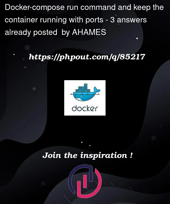 Question 85217 in Docker