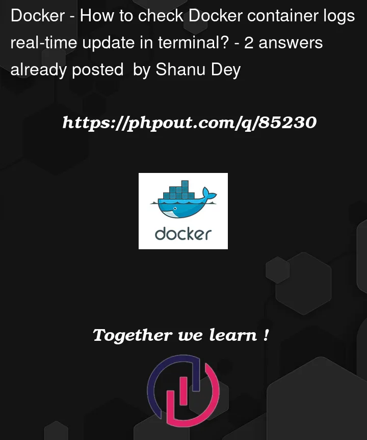 Question 85230 in Docker