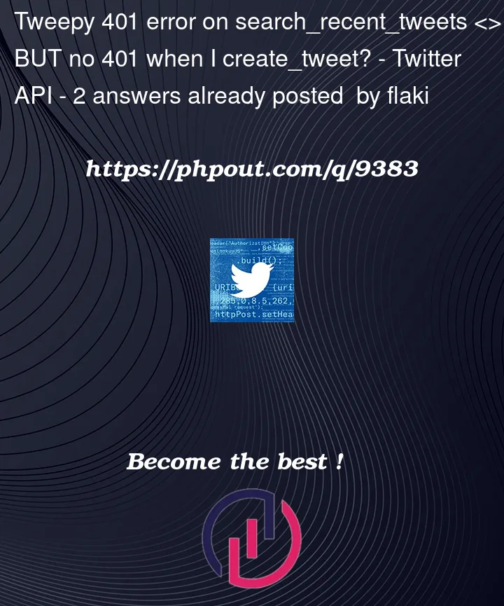 Question 9383 in Twitter API