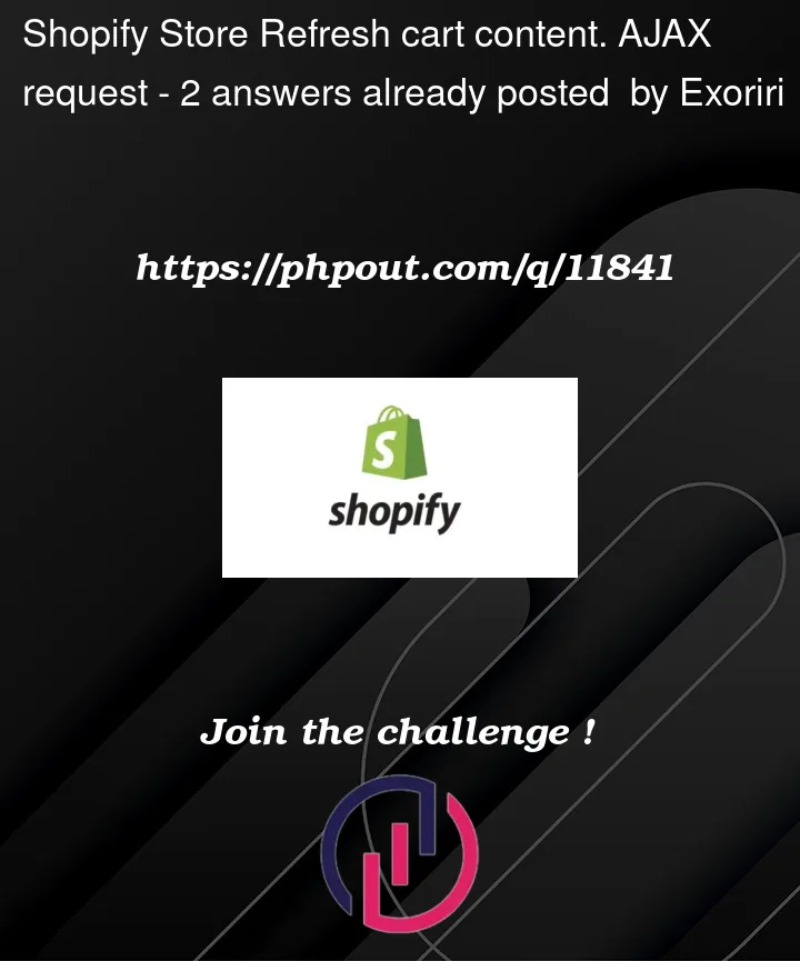 Question 11841 in Shopify