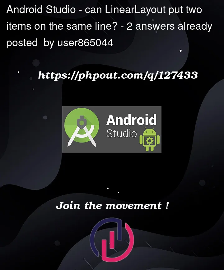 Question 127433 in Android Studio