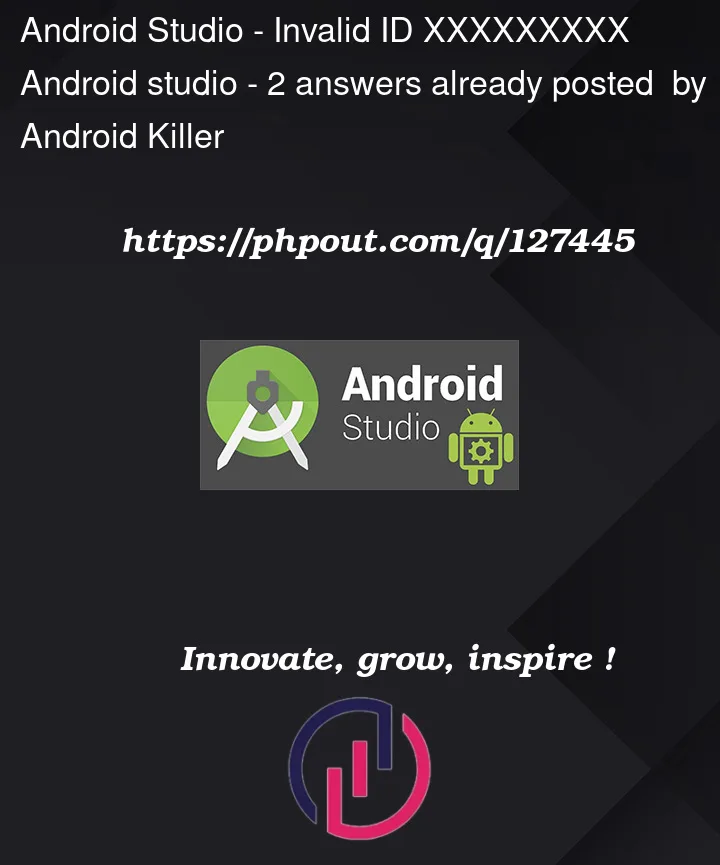 Question 127445 in Android Studio