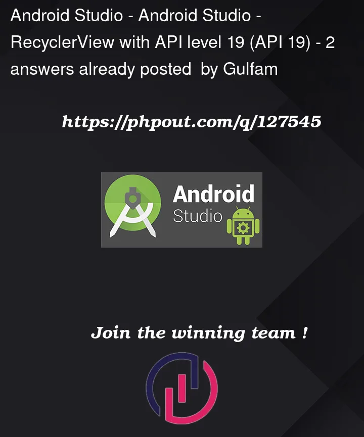 Question 127545 in Android Studio