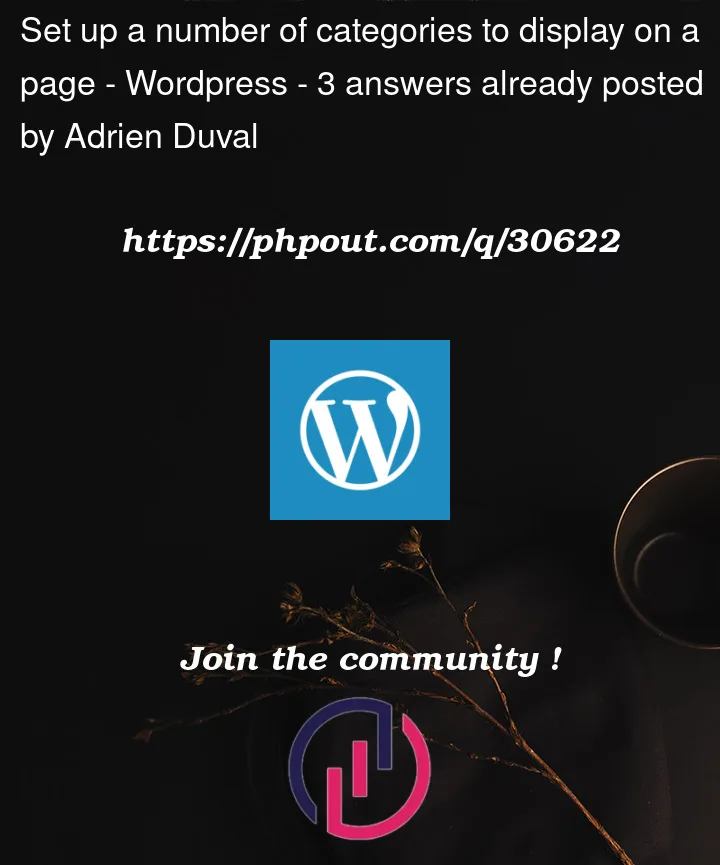 Question 30622 in Wordpress