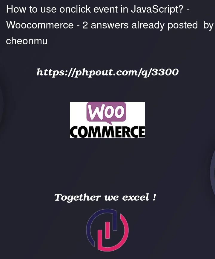 Question 3300 in Woocommerce